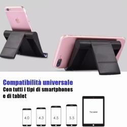 Suport Universal Negru pentru Telefon și Tabletă, Suport Reglabil și Pliabil de Birou sau Noptieră - Img 6