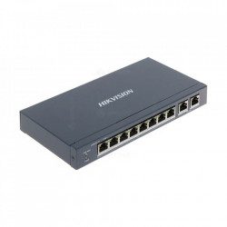 Switch Hikivision DS-3E0310P-E/M, 8 porturi PoE si 2 porturi gigabit