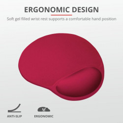Trust BigFoot Mouse Pad - red - Img 4