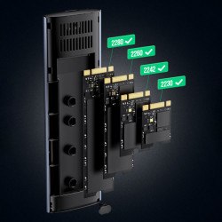 Ugreen Hard Drive Bay M.2 B-Key SATA 3.0 5Gbps gri + cablu USB tip C (CM400) - Img 2