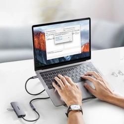 Ugreen US372 80810 USB-C - USB-C cablu PD QC 100W 5A 10Gbps 0,5m - gri - Img 7