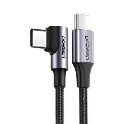 Ugreen USB tip C - USB tip C Putere de livrare 60 W 20 V 3 A 2 m cablu negru-gri (US255 50125)