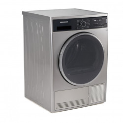 Uscator de rufe Heinner HHPD-804SA++, Pompa caldura, 8 kg, Display LED, Lumina cuva, Anti-sifonare, Clasa A++, Argintiu