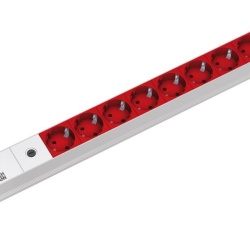 19" 1HE 8xSchuko rs 1xsiguranta 10A cord - Img 2