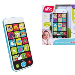 ABC TELEFON INTELIGENT CU MUZICA SI LUMINI BEBE - Img 3