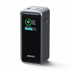 Acumulator extern Anker Prime, 20.000 mAh, 200W, Smart Digital Display, 2x USB-C, 1x USB-A, Negru