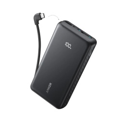 Acumulator extern Anker Zolo 20.000 mAh, 22.5W, USB-C, USB-A, Negru