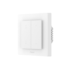 Aqara H2 Shutter Switch EU, Zigbee + Thread roller shutter wall switch, white/grey (DS-K02D) - Img 2