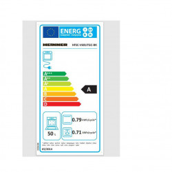 Aragaz mixt Heinner HFSC-V60LITGC-WH, 4 arzatoare gaz, Dispozitiv de siguranta plita, Aprindere electrica, Cuptor electric, Timer, Grill, Clasa A, 50 cm, Alb - Img 4