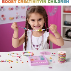 Ață Elastică pentru Brățări, 1 mm × 100 m, Design Curcubeu / Multicolor, Material TPE și Nailon, Ideală pentru Bijuterii DIY și Crafting - Img 2