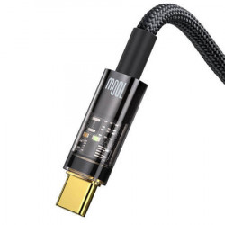 Baseus Explorer, cablu USB la USB-C, 100 W, 1 m (negru) - Img 6