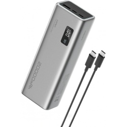 Baterie Externa Cuktech P+ No.15, 20000mAh, 150W, QC + PD, 1 x USB-A - 2 x USB-C, Gri CUKPB200GLBK