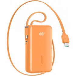 Baterie Externa Joyroom JR-PR2L, 10000mAh, 35W, QC + PD, 1 x Lightning - 2 x USB-C, Portocalie