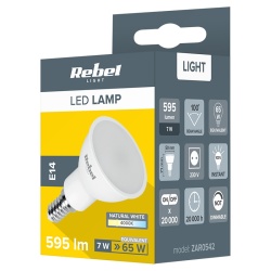 BEC LED 7W E14 4000K 230V REBEL - Img 3