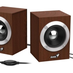 Boxe PC Genius SP-HF 280 Wood, Sistem 2.0, Maro - Img 3