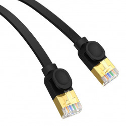 Cablu Baseus Cat 7 UTP Ethernet RJ45 plat 1 m negru - Img 3