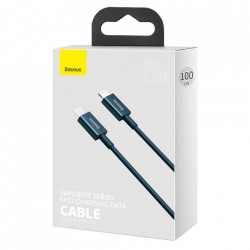 Cablu Baseus Superior USB Type C - Lightning fast charging data cable Power Delivery 20 W 1 m blue (CATLYS-A01) - Img 4