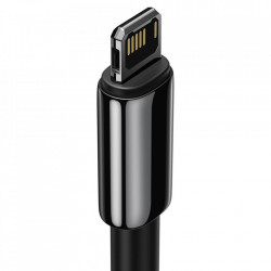 Cablu Baseus Tungsten USB - Lightning 2,4 A 2 m black (CALWJ-01) - Img 6