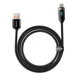 Cablu cu afisare Baseus USB la tip C, 66 W, 2 m (negru) - Img 3