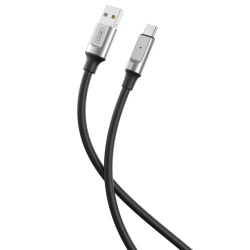 Cablu Date si Incarcare USB-A - USB-C XO Design NB251, 18W, 1m, Negru