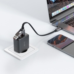 Cablu Date si Incarcare USB-C / USB-A - USB-C Acefast C13-04, 60W, 1.2m, Negru - Img 3