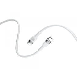 Cablu Date si Incarcare USB-C - USB-C Forever Flexible, 100W, 2m, Alb