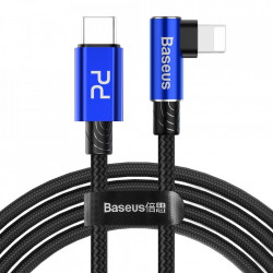 Cablu de date Baseus MVP Elbow USB Type C Power Delivery / Lightning Cable PD 18W 2m Blue