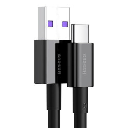 Cablu de date pentru incarcare rapida Baseus Superior USB - USB Typ C 66 W (11 V / 6 A) Huawei SuperCharge SCP 1 m negru (CATYS-01) - Img 6