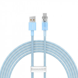 Cablu de incarcare rapida Baseus USB la USB-C 6A, 1 m(albastru) - Img 2