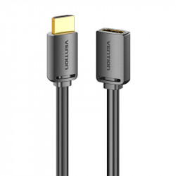 Cablu HDMI-A mama la HDMI-A mama 4K HD PVC 3m Vention AHCBI (negru) - Img 2