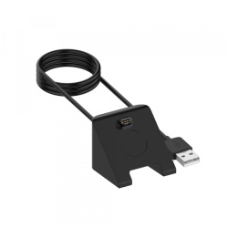 Cablu Incarcare Techsuit TGC3 pentru Garmin Fenix 5 Plus / 7X / 6X / 6 / 5, USB-A, Negru