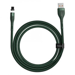Cablu magnetic USB - Lightning Baseus Zinc 2.4A 1m (verde)