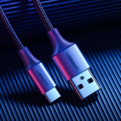 Cablu Quick Charge Ugreen USB - USB Type C Quick Charge 3.0 3A 2m gray (60128) - Img 8