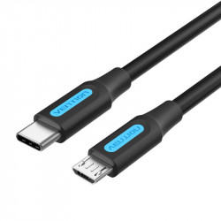 Cablu USB-C 2.0 la Micro-B 2A 2m Vention COVBH negru - Img 2