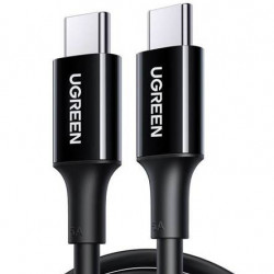 Cablu USB-C UGREEN US300 la USB-C, 100 W, 5 A, 1 m (negru)