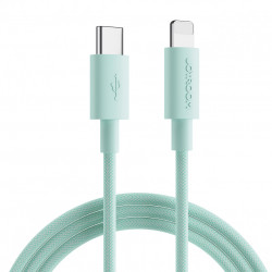 Cablu USB tip C durabil Joyroom - Lightning pentru incarcare rapida/transmitere de date 20W 0,25 m verde (S-02524M13)