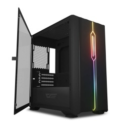 Carcasa computer Darkflash DLM23 LED, neagra