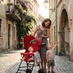Carucior sport,pliere umbrel,rosu,U-Grow - Img 2