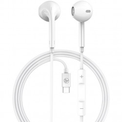 Casti cu fir Tellur Basic U In-Ear alb - Img 2