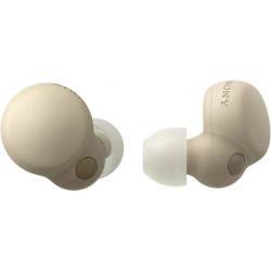 Casti In-Ear Sony LinkBuds S WF-LS900NB, True Wireless, Noise Cancelling, Bluetooth, Microfon, Fast Pair, IPX4, Autonomie de pana la 20 ore, Crem