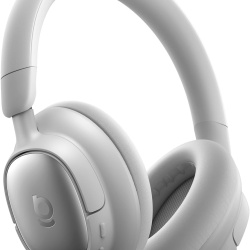 Casti Over-Ear Baseus Bass MH1 Adaptive Active Noise Cancelling, SuperBass 2.0, LDAC Hi-Res, Bluetooth 6.0, Autonomie 80 de ore, Gri