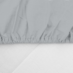CEARCEAF PAT CU ELASTIC 90X200 CM GRI - Img 3