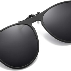 Clip-on ochelari de soare polarizati si rabatabili (flip-up), rama usoara TR90, atasabili peste ochelari de vedere, pentru sofat, pescuit si activitati in aer liber