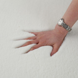 Covor shaggy soft blanita 200x300 cm, alb - Img 2