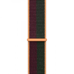 Curea Apple Watch Sport Loop, 41mm, Dark Cherry/Forest Green - Img 2