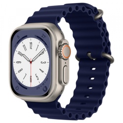 Curea Techsuit W038 pentru Apple Watch 49mm / 46mm / 45mm / 44mm / 42mm Series, Bleumarin