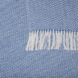 CUVERTURA PLED 160X200 CM ZIG BLUE - Img 3
