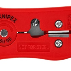 Dezizolator Universal pentru Cabluri Coaxiale KNIPEX 16 60 06 SB (Lungime 125 mm), Sculă Profesională pentru RG 59, RG 6, RG 7, RG 11 și Cabluri de Date, Roșu