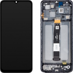 Display cu Touchscreen Xiaomi Redmi 12C, cu Rama, Gri (Graphite Gray), Swap 5600010C3T00