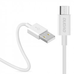Dudao USB / micro USB cablu de incarcare a datelor 3A 1m alb (alb L1M)